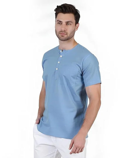 Men's Ethnic Short Kurta  100% Cotton