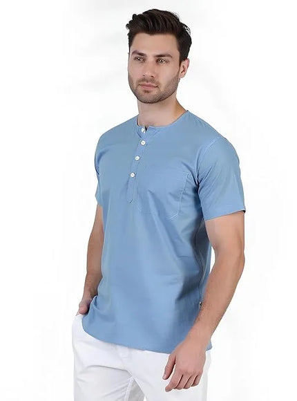 Men's Ethnic Short Kurta  100% Cotton