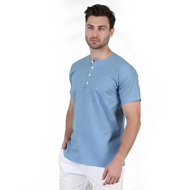 Men's Ethnic Short Kurta  100% Cotton